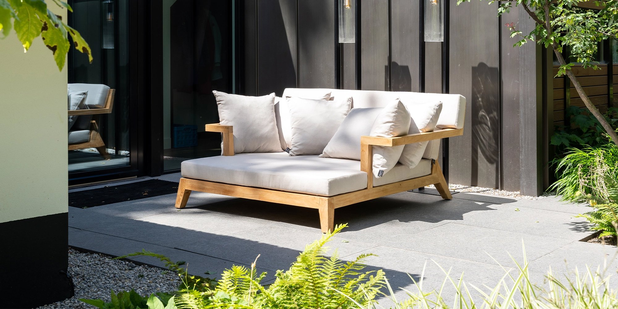 Houten loungebed DIRK