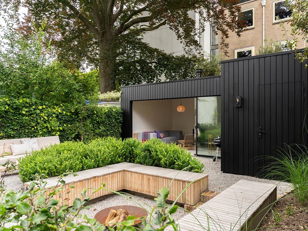 luxe vuurplaats tuin