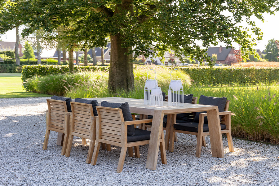 6-persoons low dining tuintafels &moss