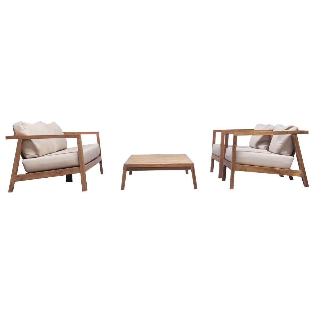 Houten loungeset buiten JET