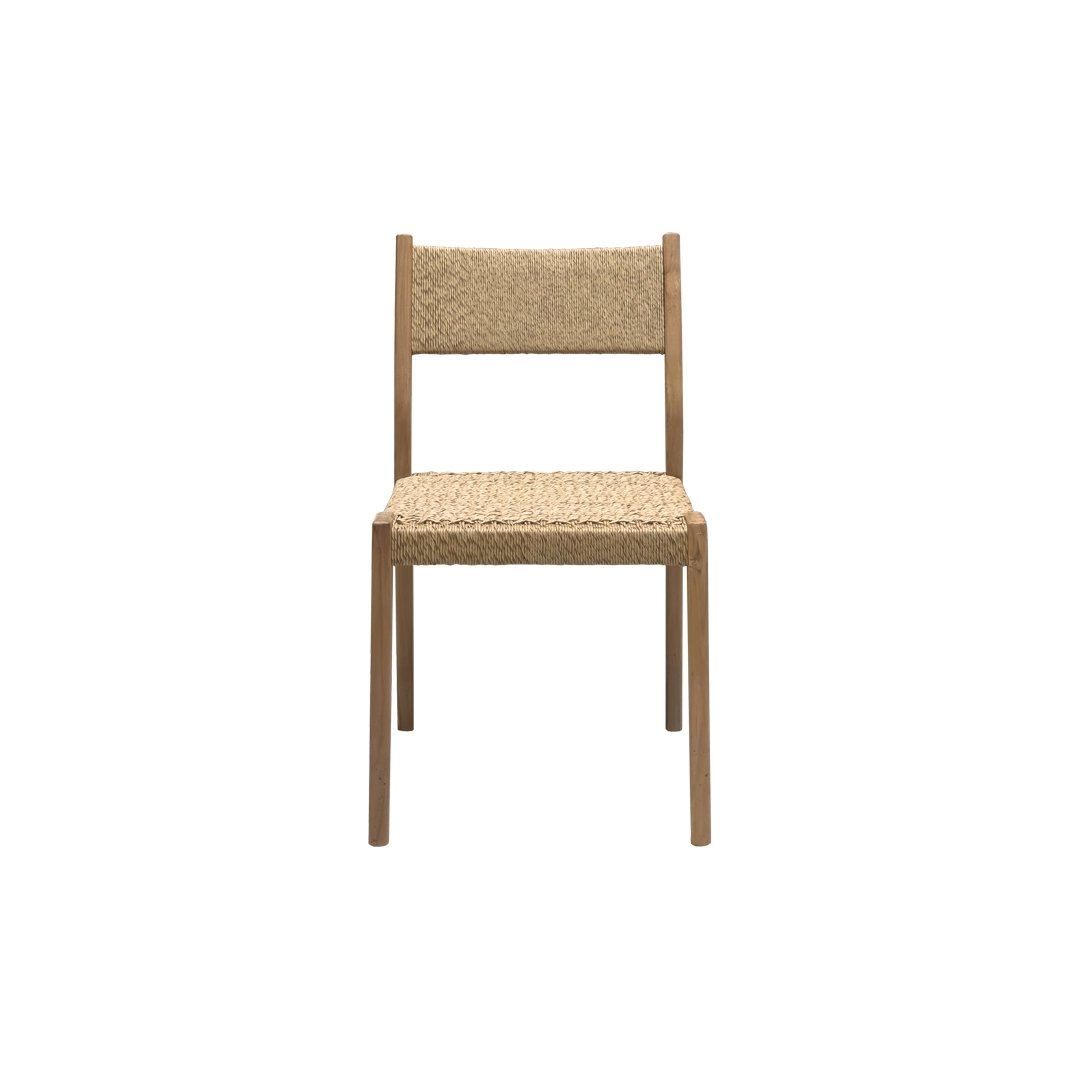Klassieke tuinstoel met wicker